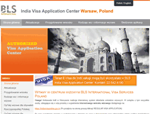 Tablet Screenshot of blsindiavisa-poland.com